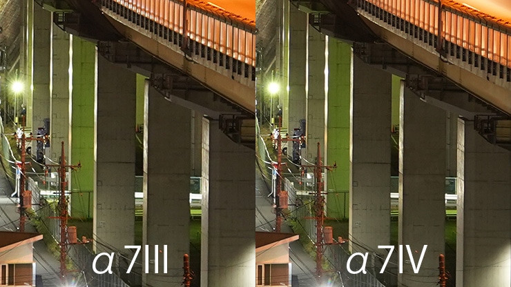 SONY(ソニー) α7 IV α7IIIとのノイズ比較 ISO800