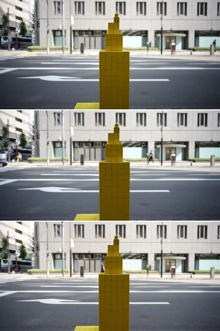 SIGMA（シグマ） 20mm F1.4 DG DN | Art 絞り値によるボケの比較作例