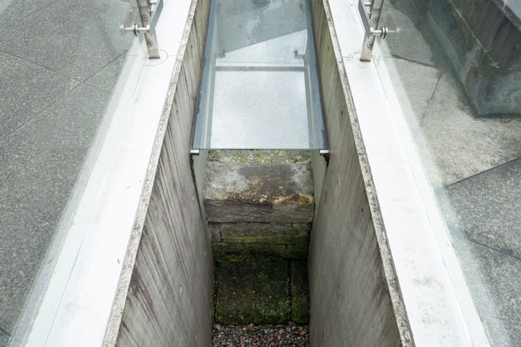 発掘された実物の遺構