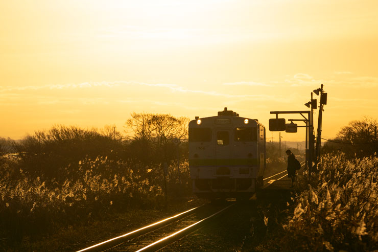 秋色絶景鉄道写真 作例3